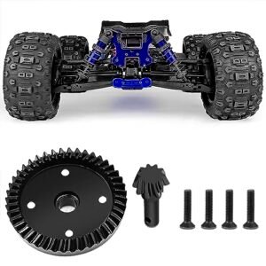 BRKRC 1/8 Scale RC Air Filter High Performance Steel Diff Gear 10T 43T Front Rear Transmission Differential Gears for 4WD Sledge
