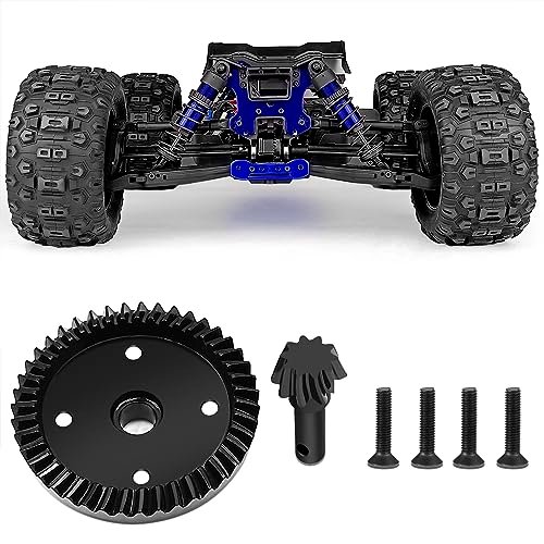 BRKRC 1/8 Scale RC Air Filter High Performance Steel Diff Gear 10T 43T Front Rear Transmission Differential Gears for 4WD Sledge