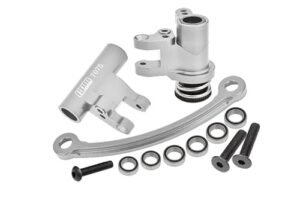 Aluminum 7075 Steering Bellcrank Set for Losi 1/10 Lasernut U4 Tenacity and Tenacity DB Pro Upgrades Silver