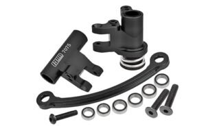 Aluminum 7075 Steering Bellcrank Set for Losi 1/10 Lasernut U4 Tenacity and Tenacity DB Pro Upgrades Black