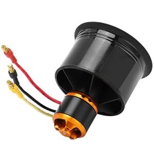 Oumefar QX Motor EDF Ducted Fan Set 50mm 12 Blades with QF2611 5000KV Brushless Motor for RC Boat and Airplane