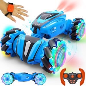 TOY Life 2.4GHz 4WD RC Stunt Car Hand Controlled Gesture Sensing Remote Control Toys R Us RC Cars Trucks for Boys Age 8 12