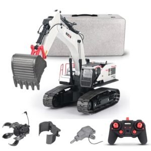 TOUCAN RC HOBBY 1 14 HUINA RC Metal Caterpillar 390D Huge RC Excavator Model 1594 Radio Light Battery 22CH Sound