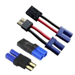 Eztec RC Cars 2Pairs RC Lipo Battery Connector Adapter TRX Lipo Battery Plug to EC5 Male Female ESC Charger 12AWG 100mm