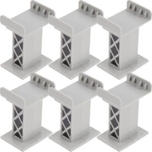 ibasenice 18 Pcs Train Bridge Pier Track Drift RC Toy Train Track Risers Railway Supports DIY Craft Accessories