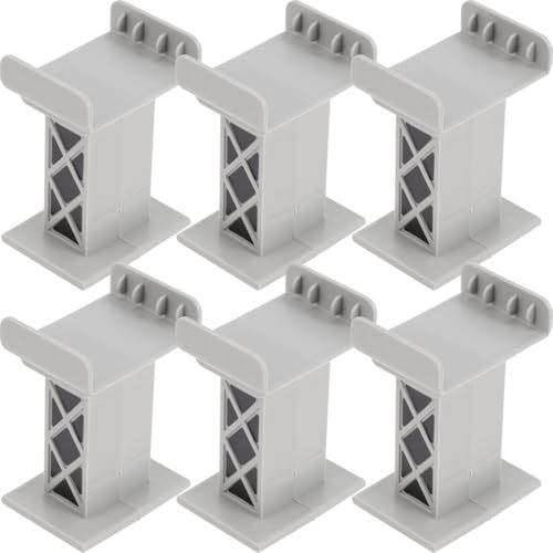 ibasenice 18 Pcs Train Bridge Pier Track Drift RC Toy Train Track Risers Railway Supports DIY Craft Accessories