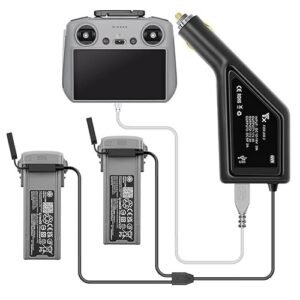 Coyktonty DJI Air 3 Battery Car Charger with USB Port for Remote Controller and Smart Devices