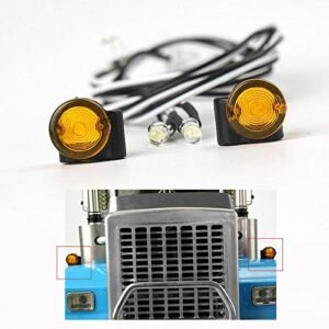 LESU Wheelfun Side Marker Lights Compatible with RC Truck Iveco 1 14 Scale DIY Tractor Trailer Model Car Parts