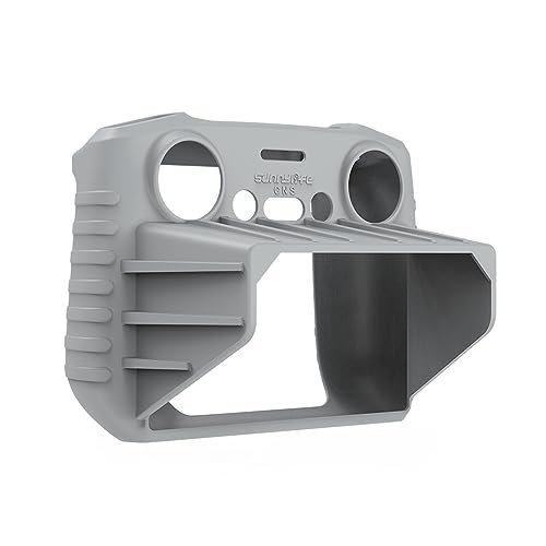 CAPART Silicone Protective Cover with Sun Hood for DJI RC 2 Controller RC Comp RC Components Air Cleaner Cover Spacers Compatible with DJI Air 3 Mini 4 Pro Drone