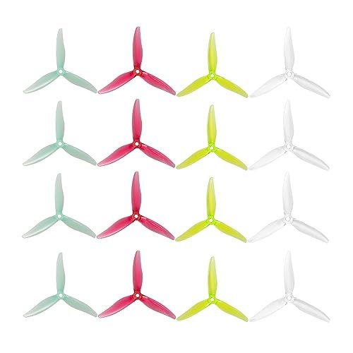 Gemfan Hurricane 51366 MCK ReV3 FPV Racing Drone Propellers 5.1 Inch Tri Blade PC Props Pack of 16pcs for RC Hobbies Sydney