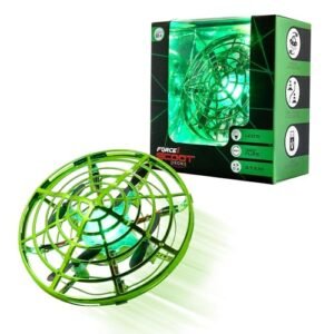 Force1 Scoot Skeet Mini Drone Electronic Shooting Game for Kids Flying with RC Car Batteries Drone Only Green