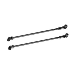 FACCNOY Steel Cut to Length Driveshaft Universal Joint Drive Shaft for 1/10 RC Crawler Body LCG Rigs Sportys Scalers Capra SCX10 Pro 68 229mm 2PCS Black