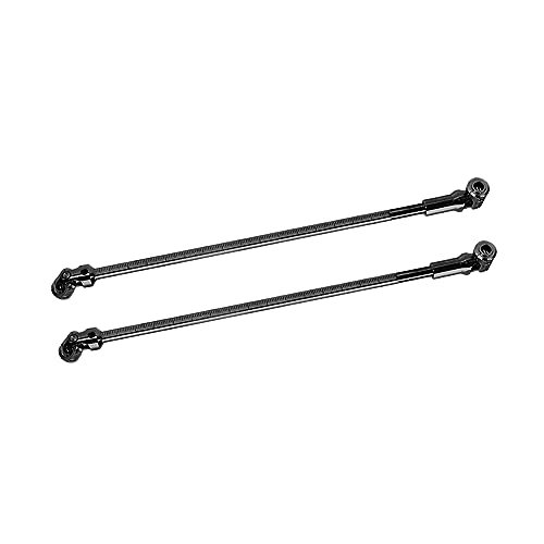 FACCNOY Steel Cut to Length Driveshaft Universal Joint Drive Shaft for 1/10 RC Crawler Body LCG Rigs Sportys Scalers Capra SCX10 Pro 68 229mm 2PCS Black