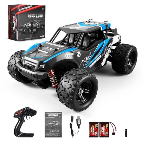 TZnponr Lexus RC Custom 1/18 Scale RC Cars 36 KM H High Speed 2 4 GHz Remote Control with 2 Rechargeable Batteries and 4 Shock Absorbers Blue