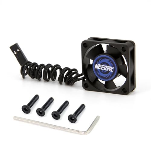 NEEBRC RC Car Bearings Motor Cooling Fan Dual Ball Bearings 30x30x10mm Compatible with 1/8 1/10 1/12 Scale RC Cars and 540 550 3650 3660 3670 Brushless Motors
