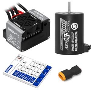 GOUPRC S3650 4300KV Brushless Motor with 60A ESC Combo Set for 1/10 RC Stadium Truck
