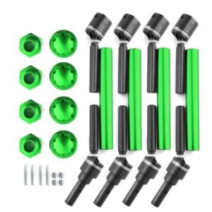 Exceed RC Forza Parts Extended CVD Drive Shaft Upgrades Set for 1 10 WideMaxx MAXX 2 0 V2 89076 4 RC Car Replace 8996X 4pcs Green