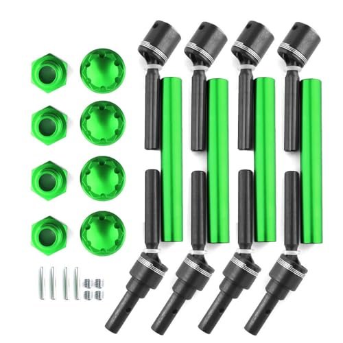 Exceed RC Forza Parts Extended CVD Drive Shaft Upgrades Set for 1/10 WideMaxx MAXX 2 0 V2 89076 4 RC Car Replace 8996X 4pcs Green