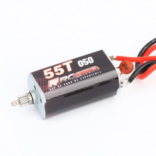 RCAWD SCX24 050 55t High Torque Brushed Motor Upgrade Exceed RC Mad Torque Parts for Axial 1/24 SCX24 AX24 Series