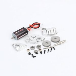 RCAWD SCX24 Motor 050 55t and SCX24 Transmission Metal Gearbox Combo Best RC Cars Under 50 for Adults Upgrade for Axial 1/24 SCX24 AX24 Series