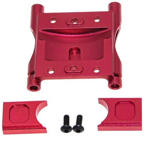 Arrma 6S Alloy Center Diff Mount and Diff Cover Mount Upgrade Parts for Kraton Typhon Talion Notorious Outcast Mojave Infraction Felony Limitless 1/7 Roller Red