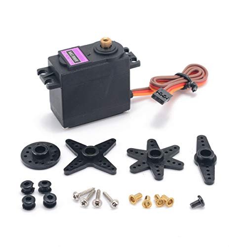 Lucaidian MG996R 360 Degree Gear Servo Motor High Torque for Building RC Helicopter from Scratch Arduino Car Projects