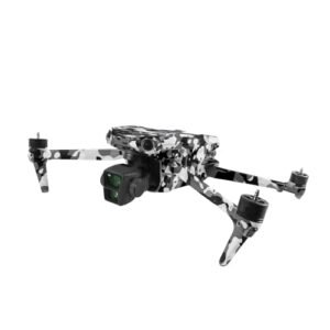 MightySkins Skin Compatible with DJI Air 3 - Black Modern Camo | Protective, Durable, and Unique Vinyl Decal wrap Cover | Easy to Apply