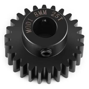 BRKRC M1 Steel Motor Gears Pinion 8MM 22T to 39T for 1/5 X MAXX RC Car Buggy Parts