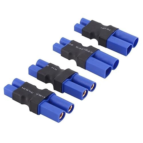 Wmzjnljy 4PCS EC5 to EC3 Male Female RC Connector Adapter W49 4
