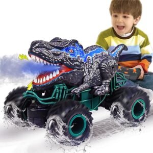 ZDCZ Mega RC Truck Dinosaur Remote Control Car 2.4GHz All Terrain Monster Toy for Kids