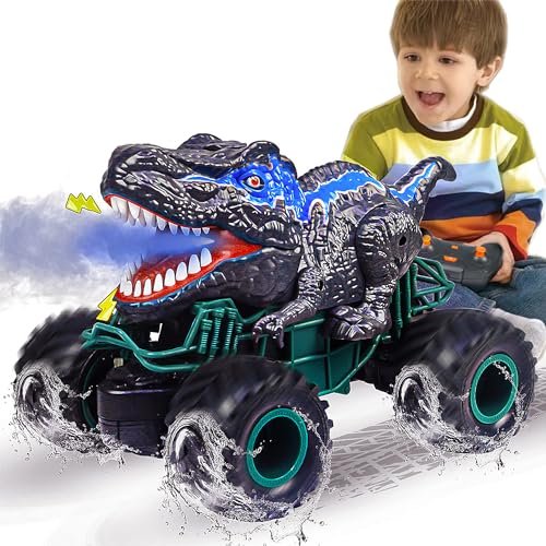 ZDCZ Mega RC Truck Dinosaur Remote Control Car 2.4GHz All Terrain Monster Toy for Kids