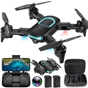 REDRIE RC Tower Crane for Adults with 1080P FPV Camera Foldable Drone Upgrade Altitude Hold Gestures Selfie Waypoint Fly