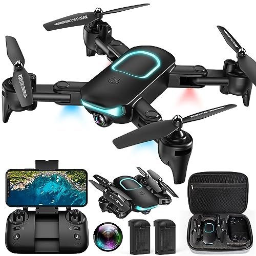 REDRIE RC Tower Crane for Adults with 1080P FPV Camera Foldable Drone Upgrade Altitude Hold Gestures Selfie Waypoint Fly
