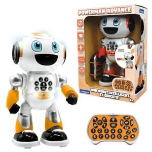 Lexibook Powerman Advance Remote Control Robot Interactive Educational Toy for Kids STEM Programmable Orange ROB29FR