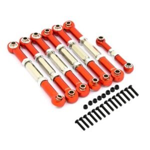 TRAXXAS Slash 2WD RC Car Aluminum Pull Rod Linkage Tie Rod Set Upgraded Spare Parts Red