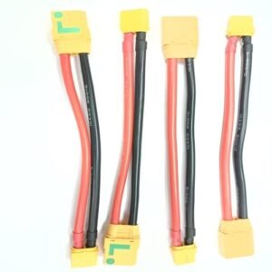 Hengfuntong Elec Imax B6 B6AC Charger RC XT90S XT90 Antispark to XT60 Male Female 10awg 150mm 2 Pairs for RC Zone Plano