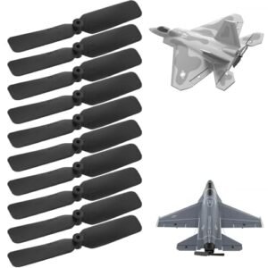 10 PCS Propellers Spare Part for RC F16 Jet Mini F16 Falcon 365mm Mini F22 Raptor EPP 260mm 7617 F22 260mm 76110 F16 267mm RC Airplane Propeller 2.5 Inch 2 Blade