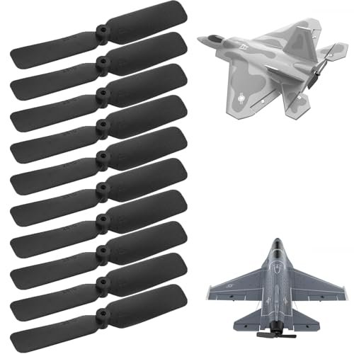 10 PCS Propellers Spare Part for RC F16 Jet Mini F16 Falcon 365mm Mini F22 Raptor EPP 260mm 7617 F22 260mm 76110 F16 267mm RC Airplane Propeller 2.5 Inch 2 Blade
