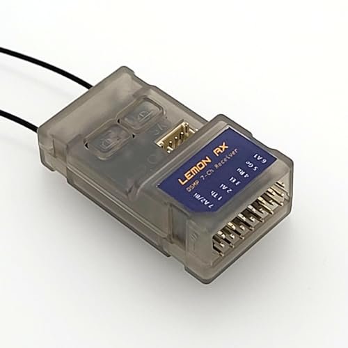 Lemon RX DSMX DSM2 Compatible 7 CH RC Receiver for RC Battleship with RC Guns Full Range Control