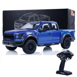 Wheelfun JDM 1/10 RC Off Road F 150 Crawler Car Assembled Climbing Truck with Motor ESC Servo Radio Controller RTR Crawler Model Perfect for RC Sproul Baptism Infants