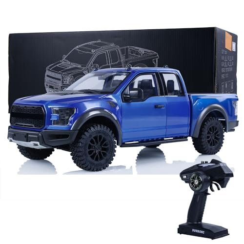 Wheelfun JDM 1/10 RC Off Road F 150 Crawler Car Assembled Climbing Truck with Motor ESC Servo Radio Controller RTR Crawler Model Perfect for RC Sproul Baptism Infants