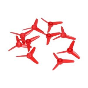 NestNiche CJ Stroud Select RC Tri Blade Propeller 10 Pcs 70mm DIY Plastic Propellers for RC Car Boat Motor Shaft 2mm Red