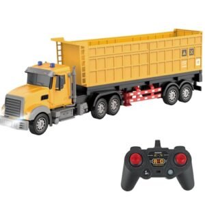 CALEST 24 Inch 1 24 Scale Semi Truck RC Toy with LED Lights and Music for Kids