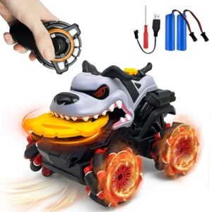 VOD VISUAL 2.4Ghz RC Truck Competition Remote Control Car High Speed Electric Road Racing Vehicle with 2 Batteries for Kids Teens Adults