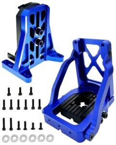 HopsupRC Aluminum Quick Release Motor Base and Motor Fixing Mount Upgrade for 1/5 Scale RC Monster Truck Bodies X Maxx 6S 8S XRT 8S Navy Blue