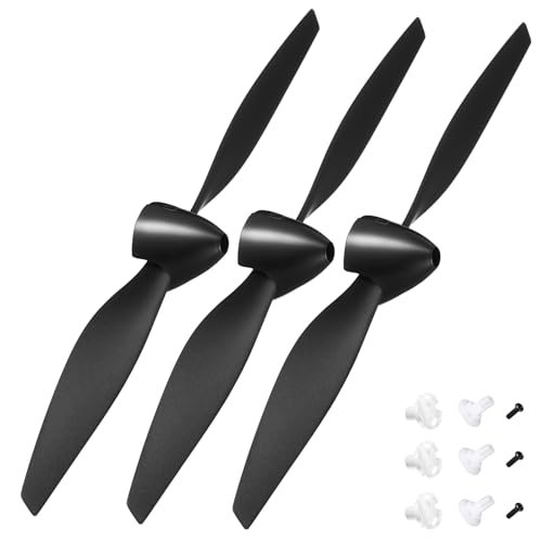 Syhood 3 Sets Spare RC Plane Propellers with Electromagnetic Brakes for 761 Series Fighter Remote Control Plane