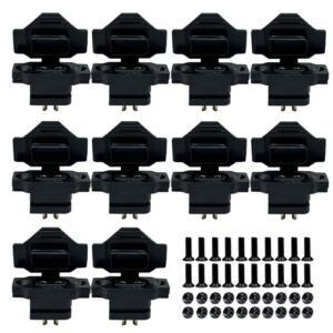 Amass 10pcs XT60E F Female Plug with PVC Protective Sleeve Dust Cap for PVC RC Plane Rack Drone Accessories