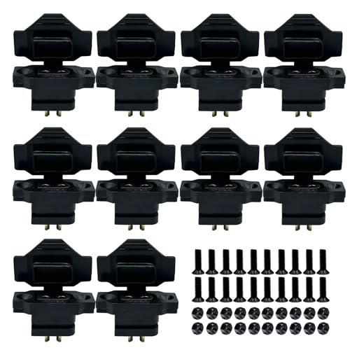 Amass 10pcs XT60E F Female Plug with PVC Protective Sleeve Dust Cap for PVC RC Plane Rack Drone Accessories