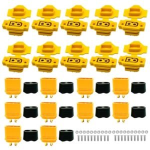 10Pairs XT60E F Female Plug XT60h XT60 Male Bullet Connector Wire Cable Plug with PVC Protective Sleeve Dust Cap for RC FPV Lipo Battery RC Quadcopter Does RC Essential Oil Help with Colds