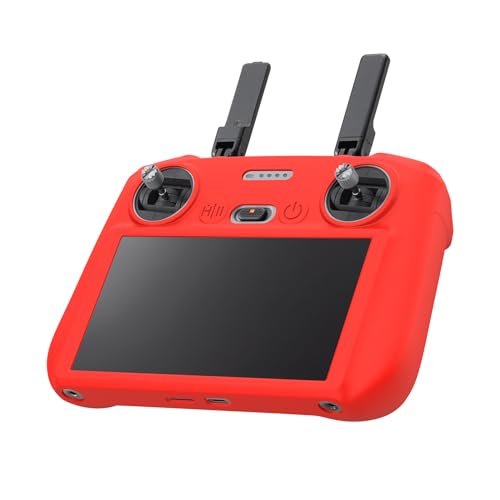 Writiany Silicone Protective Cover for DJI RC 2 Mini 4 Pro Air 3 Accessories Red Perfect for RC Air Crane Enthusiasts